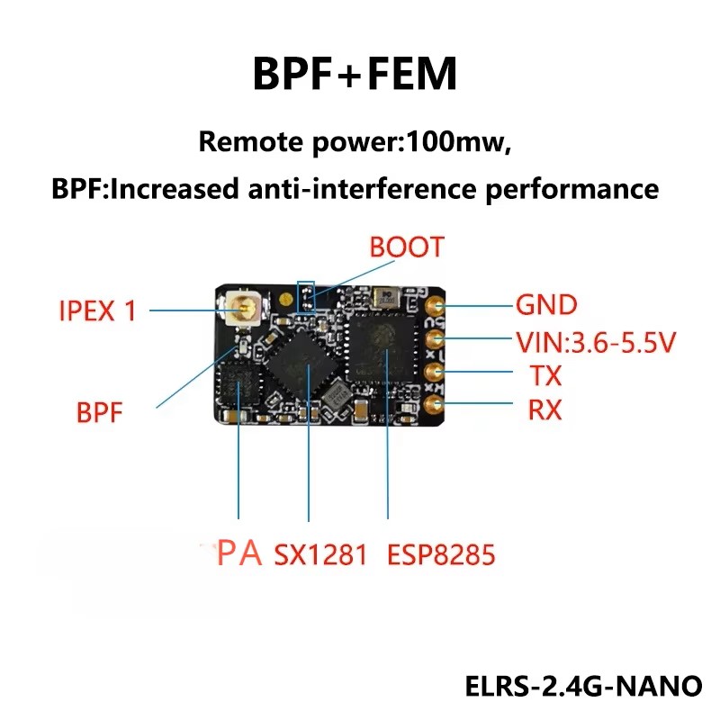 ELRS 2.4GHz NANO Receiver Expr - Radiomaster Ranger 2.4Ghz Elrs Module recension och pris
